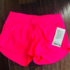 lululemon athletica Neon Pink Athletic Shorts